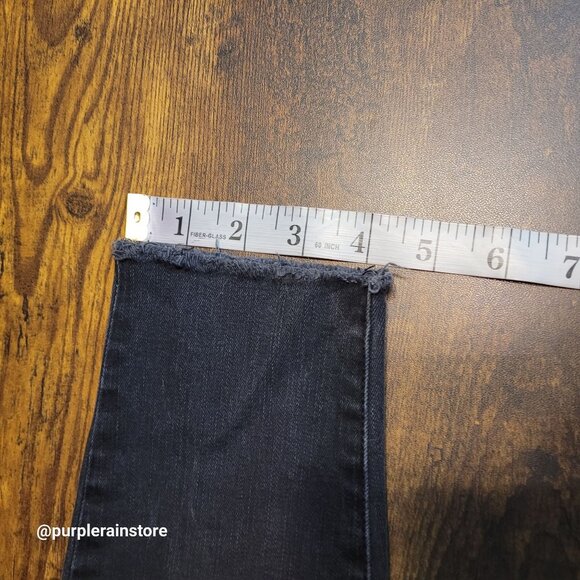 Madewell Jeans 26 Skinny 9" High Rise Black Sea Wash A8535 Tummy Control Stretch - Picture 11 of 12